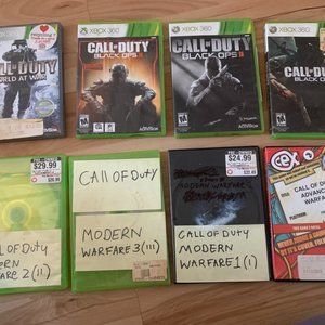 Call of Duty - XBOX 360, 8 games